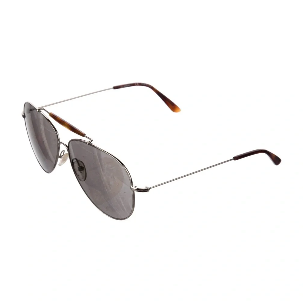 Valentino Silver Aviator Sunglasses - Picture 6 of 16